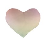 Rainbow Pastel, Purple, Gradient, Light, Led, Pink, Simple Standard 16  Premium Flano Heart Shape Cushions Front