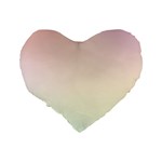 Rainbow Pastel, Purple, Gradient, Light, Led, Pink, Simple Standard 16  Premium Flano Heart Shape Cushions Back