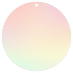 Rainbow Pastel, Purple, Gradient, Light, Led, Pink, Simple Uv Print Acrylic Ornament Round by kyorashop23