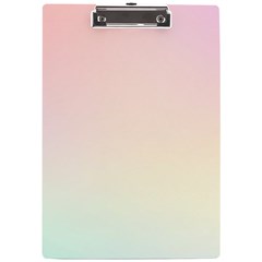 Rainbow Pastel, Purple, Gradient, Light, Led, Pink, Simple A4 Acrylic Clipboard by kyorashop23