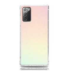 Rainbow Pastel, Purple, Gradient, Light, Led, Pink, Simple Samsung Galaxy Note 20 Tpu Uv Case by kyorashop23