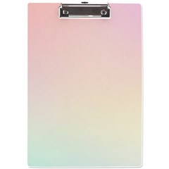 Rainbow Pastel, Purple, Gradient, Light, Led, Pink, Simple A4 Acrylic Clipboard by kyorashop23