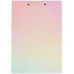 Rainbow Pastel, Purple, Gradient, Light, Led, Pink, Simple A4 Acrylic Clipboard Back