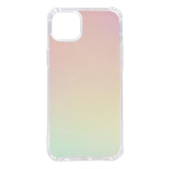 Rainbow Pastel, Purple, Gradient, Light, Led, Pink, Simple Iphone 14 Plus Tpu Uv Print Case by kyorashop23