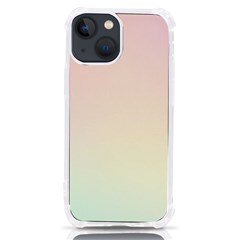 Rainbow Pastel, Purple, Gradient, Light, Led, Pink, Simple Iphone 13 Mini Tpu Uv Print Case by kyorashop23