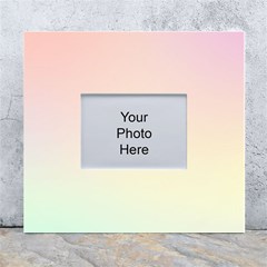 Rainbow Pastel, Purple, Gradient, Light, Led, Pink, Simple White Wall Photo Frame 5  X 7  by kyorashop23