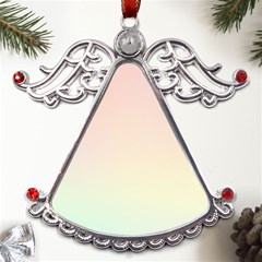 Rainbow Pastel, Purple, Gradient, Light, Led, Pink, Simple Metal Angel With Crystal Ornament