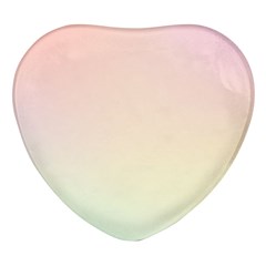 Rainbow Pastel, Purple, Gradient, Light, Led, Pink, Simple Heart Glass Fridge Magnet (4 Pack) by kyorashop23