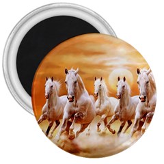 Seven Horses, Sun 3  Magnets by kyorashop23