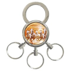 Seven Horses, Sun 3-ring Key Chain by kyorashop23