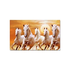 Seven Horses, Sun Sticker Rectangular (100 Pack) by kyorashop23