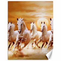 Seven Horses, Sun Canvas 12  X 16  by kyorashop23