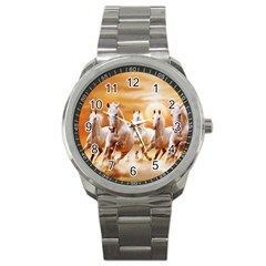 Seven Horses, Sun Sport Metal Watch by kyorashop23