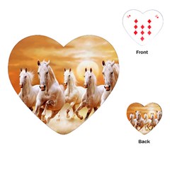 Seven Horses, Sun Playing Cards Single Design (heart)