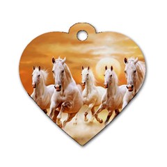 Seven Horses, Sun Dog Tag Heart (two Sides) by kyorashop23