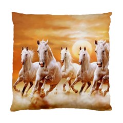 Seven Horses, Sun Standard Cushion Case (one Side) by kyorashop23