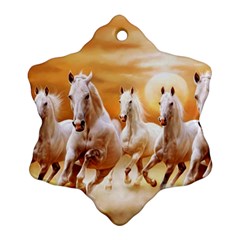 Seven Horses, Sun Ornament (snowflake) by kyorashop23