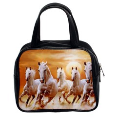 Seven Horses, Sun Classic Handbag (two Sides) by kyorashop23