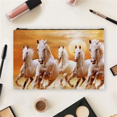 Seven Horses, Sun Cosmetic Bag (large) by kyorashop23