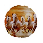 Seven Horses, Sun Standard 15  Premium Round Cushions Front