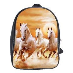 Seven Horses, Sun School Bag (xl) by kyorashop23