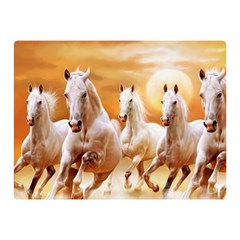 Seven Horses, Sun Two Sides Premium Plush Fleece Blanket (mini) by kyorashop23