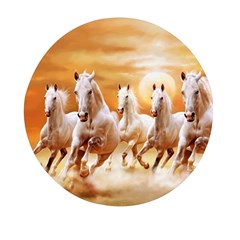 Seven Horses, Sun Mini Round Pill Box by kyorashop23