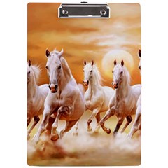 Seven Horses, Sun A4 Acrylic Clipboard by kyorashop23