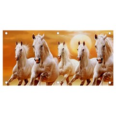 Seven Horses, Sun Banner And Sign 4  X 2  by kyorashop23