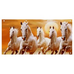 Seven Horses, Sun Banner And Sign 8  X 4  by kyorashop23