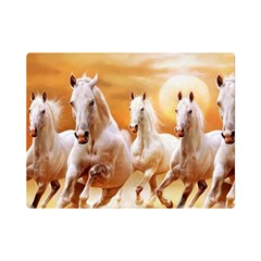 Seven Horses, Sun Premium Plush Fleece Blanket (mini) by kyorashop23