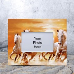 Seven Horses, Sun White Tabletop Photo Frame 4 x6  by kyorashop23