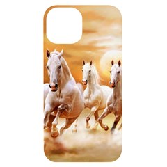 Seven Horses, Sun Iphone 14 Black Uv Print Case by kyorashop23