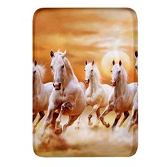 Seven Horses, Sun Rectangular Glass Fridge Magnet (4 Pack) by kyorashop23