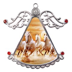 Seven Horses, Sun Metal Angel With Crystal Ornament by kyorashop23