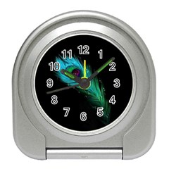 Shree Krishna, Feather, Lord, Rainbows Travel Alarm Clock