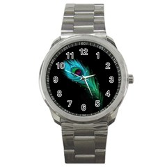 Shree Krishna, Feather, Lord, Rainbows Sport Metal Watch