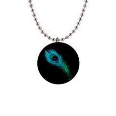 Shree Krishna, Feather, Lord, Rainbows 1  Button Necklace