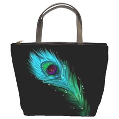 Shree Krishna, Feather, Lord, Rainbows Bucket Bag