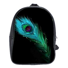 Shree Krishna, Feather, Lord, Rainbows School Bag (XL)