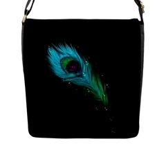 Shree Krishna, Feather, Lord, Rainbows Flap Closure Messenger Bag (L)