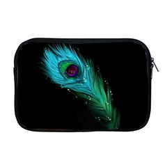 Shree Krishna, Feather, Lord, Rainbows Apple Macbook Pro 17  Zipper Case by kyorashop23