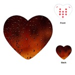 Water Drops, Lui, Amazing Playing Cards Single Design (Heart) Front