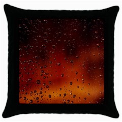 Water Drops, Lui, Amazing Throw Pillow Case (black) by kyorashop23