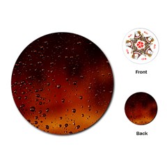 Water Drops, Lui, Amazing Playing Cards Single Design (round)