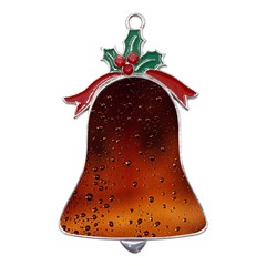 Water Drops, Lui, Amazing Metal Holly Leaf Bell Ornament by kyorashop23