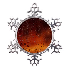 Water Drops, Lui, Amazing Metal Large Snowflake Ornament by kyorashop23