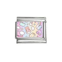 Usheen Carebears, Bears, Cat, Colorful, Cute, Pastel, Pattern Italian Charm (9mm) by kyorashop23