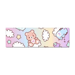 Usheen Carebears, Bears, Cat, Colorful, Cute, Pastel, Pattern Sticker (bumper) by kyorashop23