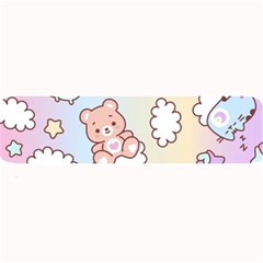 Usheen Carebears, Bears, Cat, Colorful, Cute, Pastel, Pattern Large Bar Mat by kyorashop23